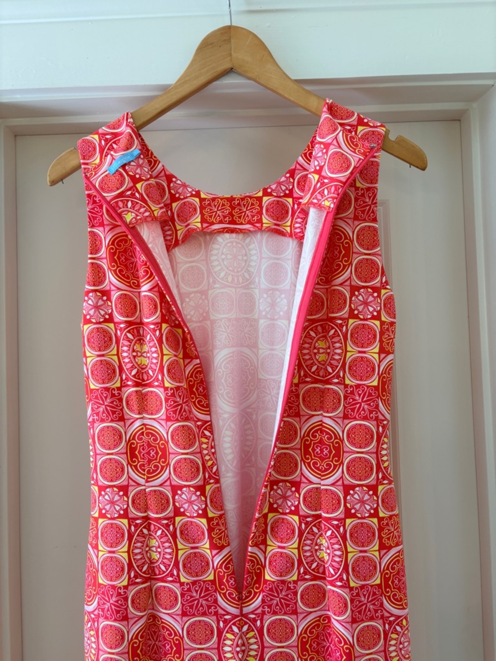 J McLaughlin Sophia Sleeveless Shift Dress in Pink, Size Small - Picture 9 of 14